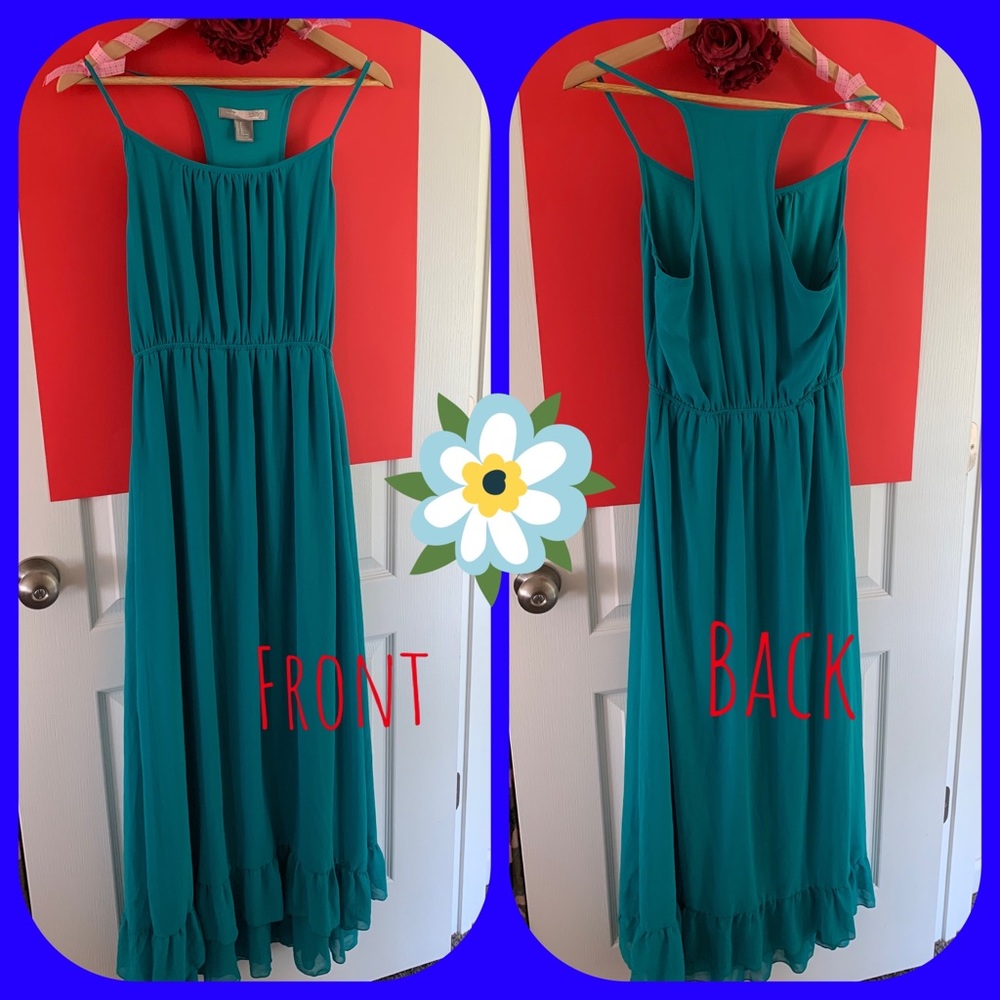 Green/Teal Maxi Dress
